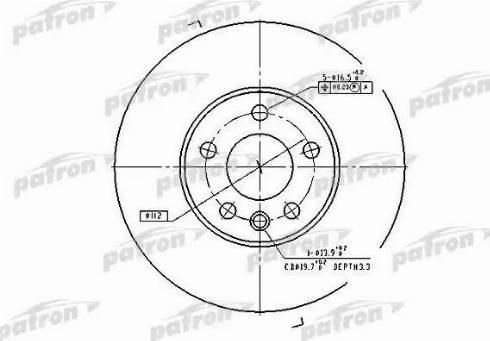 Patron PBD4323 - Kočioni disk www.molydon.hr