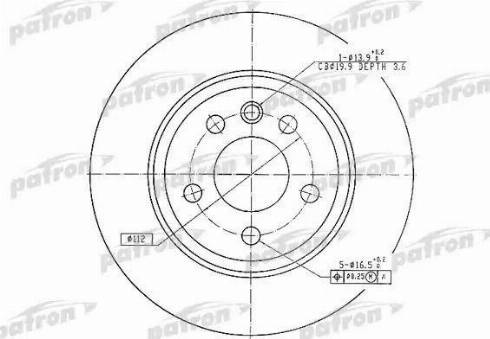 Patron PBD4208 - Kočioni disk www.molydon.hr