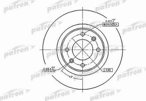 Patron PBD4215 - Kočioni disk www.molydon.hr