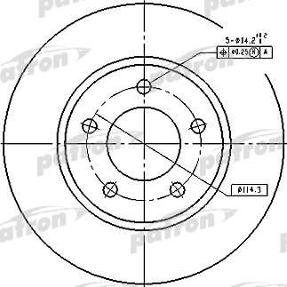 Patron PBD53002 - Kočioni disk www.molydon.hr