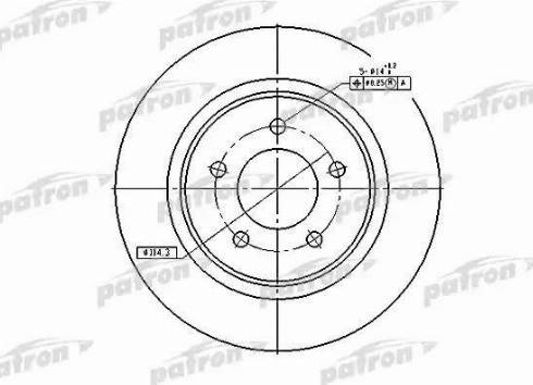 Patron PBD5386 - Kočioni disk www.molydon.hr