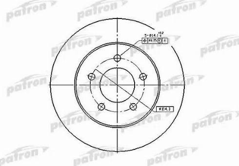 Patron PBD5373 - Kočioni disk www.molydon.hr