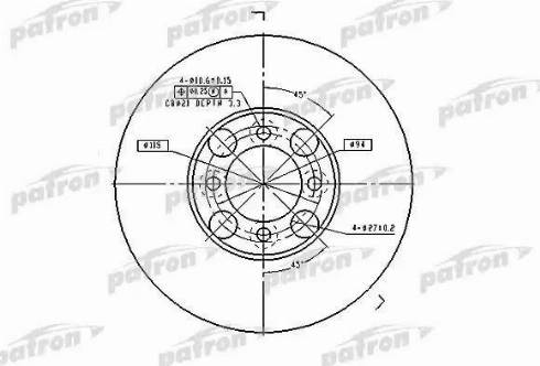 Patron PBD1998 - Kočioni disk www.molydon.hr