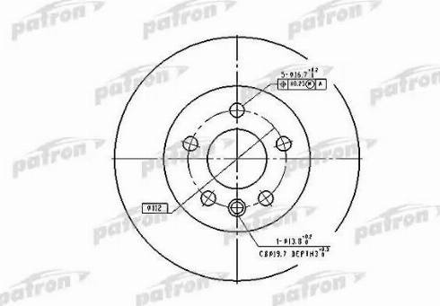 Patron PBD1596 - Kočioni disk www.molydon.hr