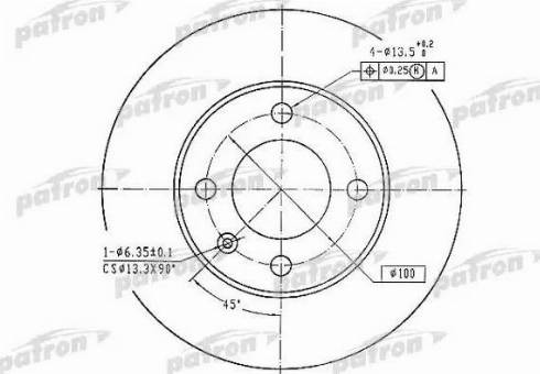 Patron PBD1517 - Kočioni disk www.molydon.hr