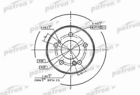 Patron PBD1583 - Kočioni disk www.molydon.hr