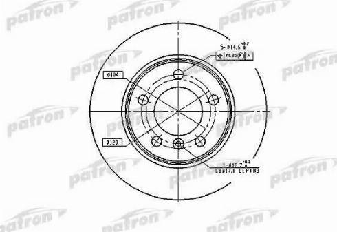 Patron PBD1539 - Kočioni disk www.molydon.hr