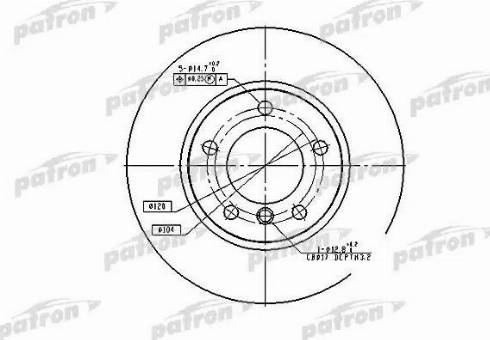 Patron PBD1537 - Kočioni disk www.molydon.hr