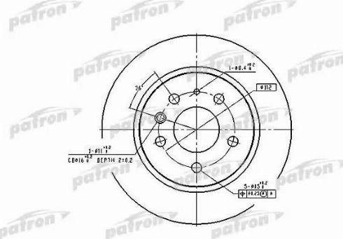 Patron PBD1574 - Kočioni disk www.molydon.hr