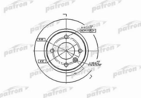 Patron PBD1696 - Kočioni disk www.molydon.hr