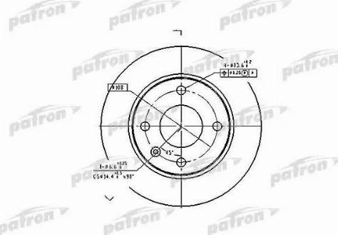 Patron PBD1649 - Kočioni disk www.molydon.hr