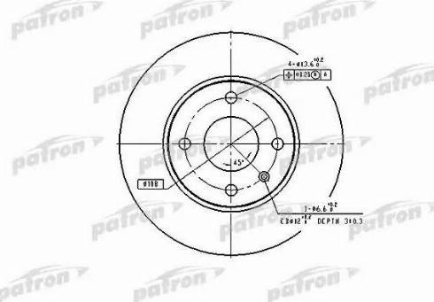 Patron PBD1655 - Kočioni disk www.molydon.hr