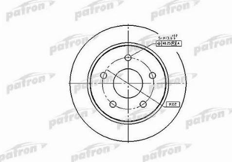 Patron PBD1651 - Kočioni disk www.molydon.hr