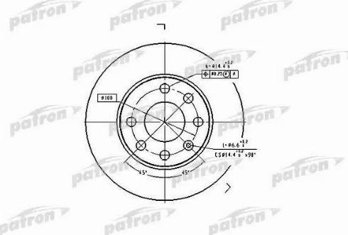 Patron PBD1608 - Kočioni disk www.molydon.hr