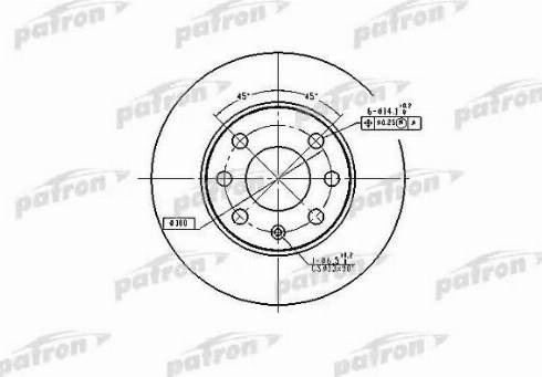 Patron PBD1607 - Kočioni disk www.molydon.hr