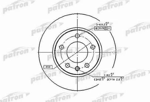 Patron PBD1614 - Kočioni disk www.molydon.hr