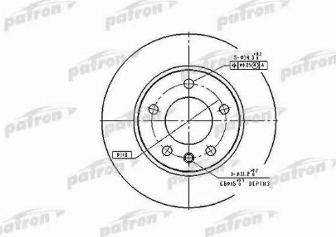 Patron PBD1612 - Kočioni disk www.molydon.hr