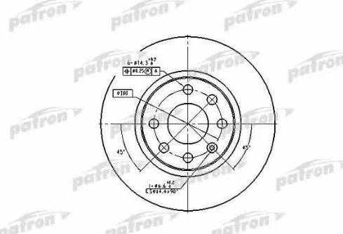 Patron PBD1624 - Kočioni disk www.molydon.hr