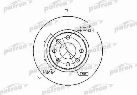 Patron PBD1625 - Kočioni disk www.molydon.hr