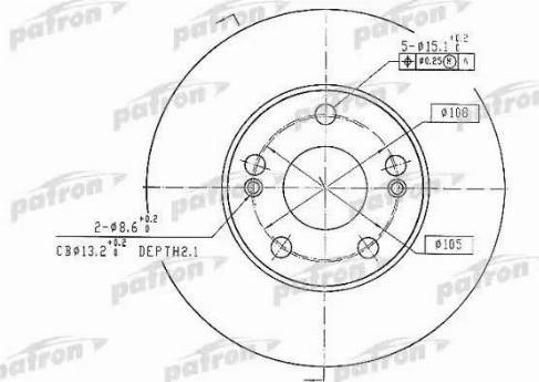 Patron PBD1036 - Kočioni disk www.molydon.hr