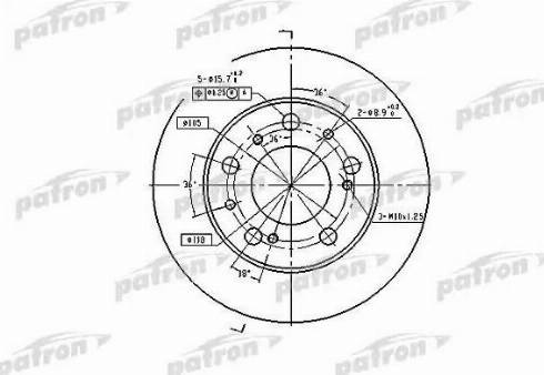 Patron PBD1118 - Kočioni disk www.molydon.hr