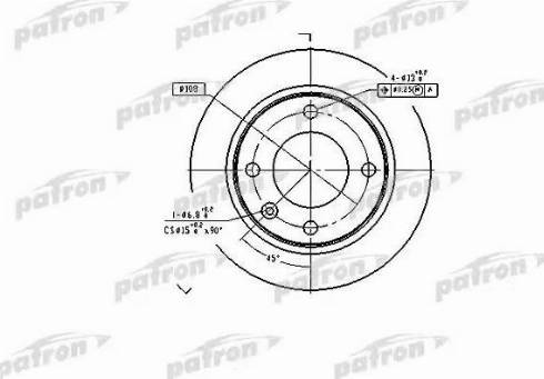 Patron PBD1122 - Kočioni disk www.molydon.hr