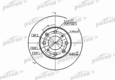 Patron PBD1807 - Kočioni disk www.molydon.hr