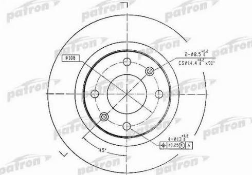 Patron PBD1220 - Kočioni disk www.molydon.hr