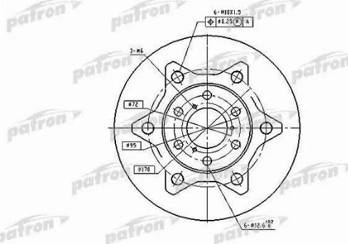 Patron PBD1758 - Kočioni disk www.molydon.hr