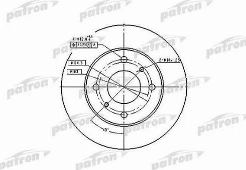 Patron PBD2591 - Kočioni disk www.molydon.hr