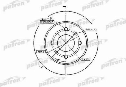 Patron PBD2592 - Kočioni disk www.molydon.hr