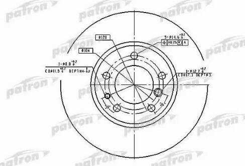 Patron PBD2556 - Kočioni disk www.molydon.hr