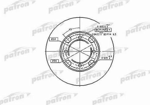 Patron PBD2572 - Kočioni disk www.molydon.hr