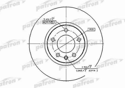 Patron PBD2645 - Kočioni disk www.molydon.hr