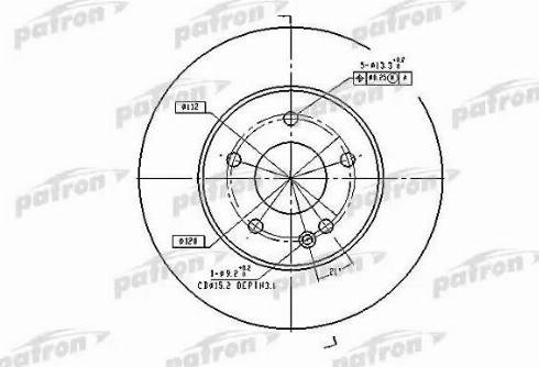 Patron PBD2654 - Kočioni disk www.molydon.hr