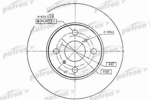 Patron PBD2658 - Kočioni disk www.molydon.hr