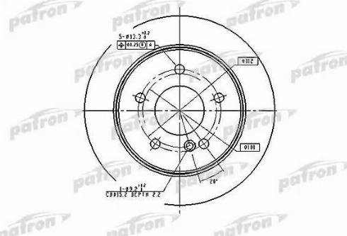 Patron PBD2653 - Kočioni disk www.molydon.hr