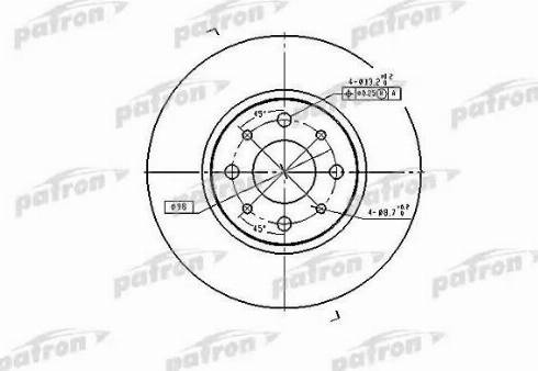 Patron PBD2686 - Kočioni disk www.molydon.hr