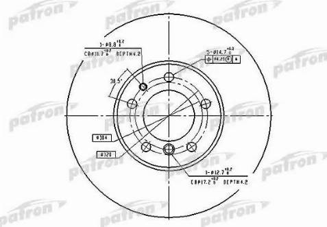 Patron PBD2687 - Kočioni disk www.molydon.hr