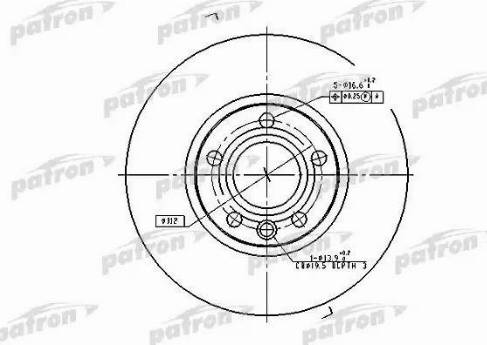 Patron PBD2810 - Kočioni disk www.molydon.hr