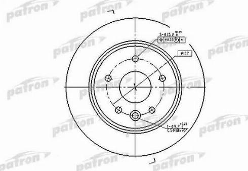 Patron PBD2794 - Kočioni disk www.molydon.hr