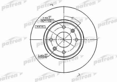 Patron PBD2796 - Kočioni disk www.molydon.hr