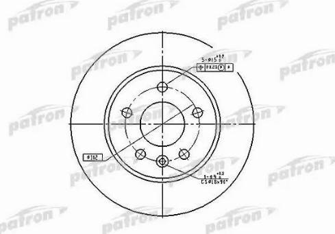 Patron PBD2797 - Kočioni disk www.molydon.hr