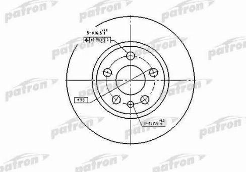 Patron PBD2754 - Kočioni disk www.molydon.hr