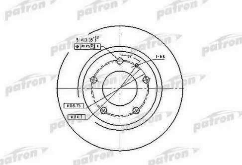 Patron PBD2705 - Kočioni disk www.molydon.hr