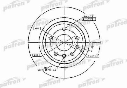 Patron PBD2714 - Kočioni disk www.molydon.hr