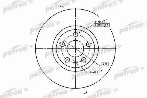 Patron PBD2716 - Kočioni disk www.molydon.hr