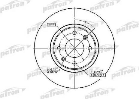 Patron PBD2782 - Kočioni disk www.molydon.hr