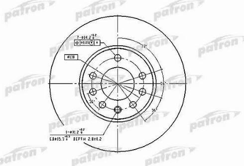 Patron PBD2778 - Kočioni disk www.molydon.hr