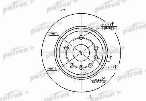 Patron PBD2773 - Kočioni disk www.molydon.hr